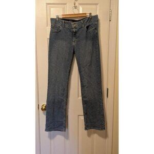 Riders by Lee Straighter straight leg medium wash jeans 14 M tall long